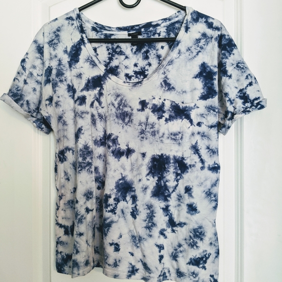 J. Crew Tops - JCrew Tie Dye Lounge Shirt Blue
